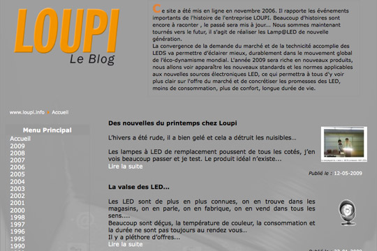 Picture of project Le Blog de Loupi - Mathias Standaert