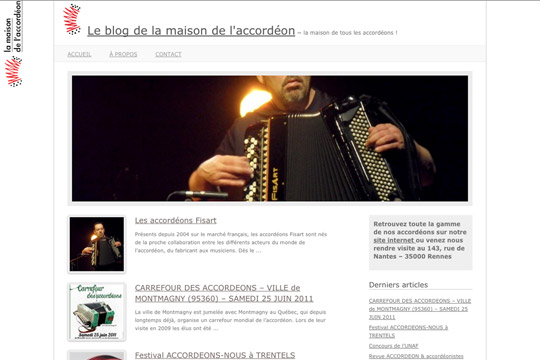 Picture of project Le blog de la Maison de l’Accordéon - Mathias Standaert
