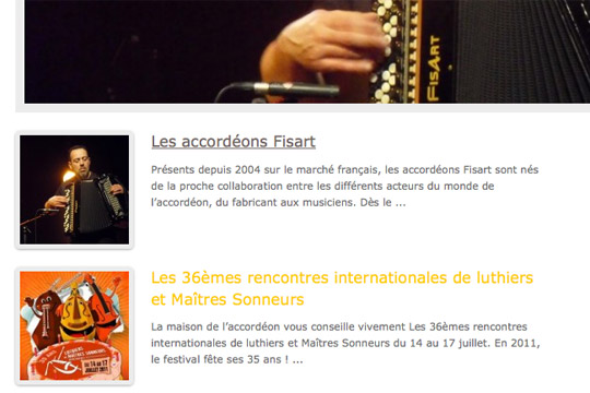 Picture of project Le blog de la Maison de l’Accordéon - Mathias Standaert