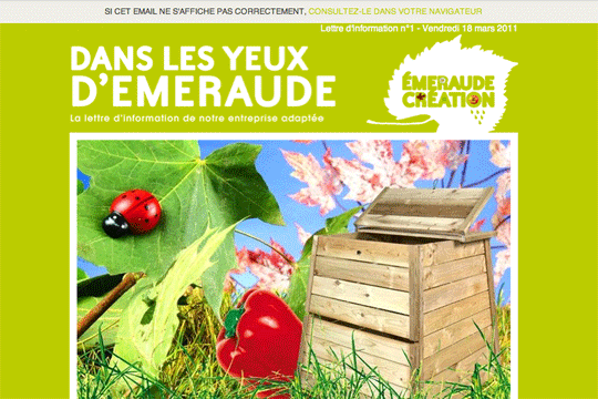 Picture of project Mailing Émeraude Création - Mathias Standaert