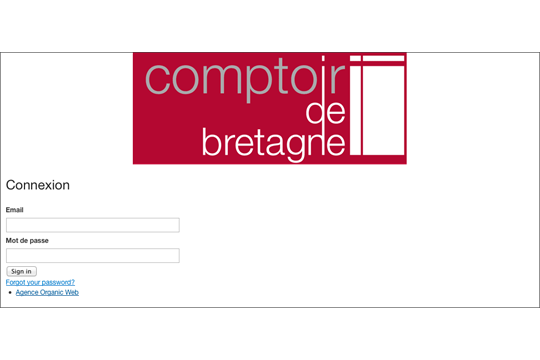 Picture of project Extranet Comptoir de Bretagne - Mathias Standaert